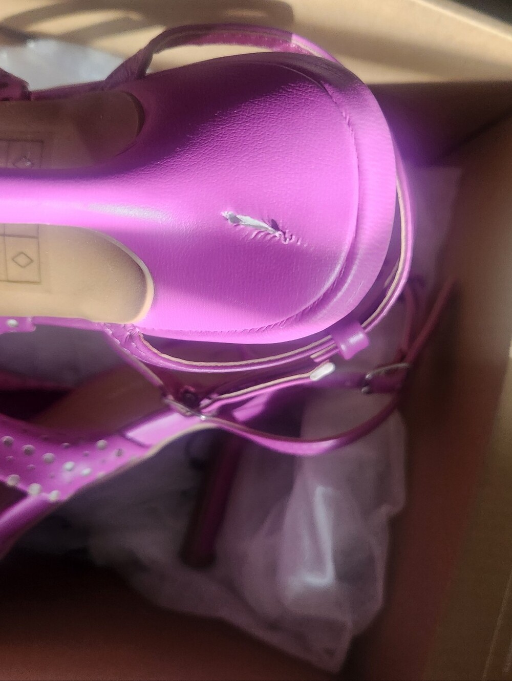 Journee Collection Plum Braided Ankle-Strap Heels - Picture 8 of 8